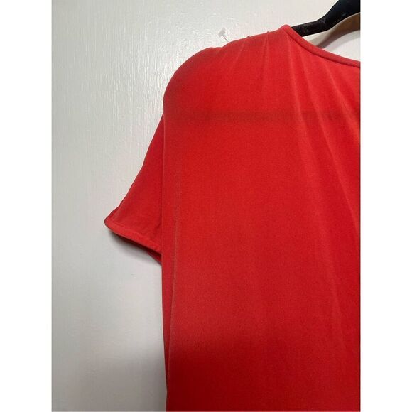 ASOS DESIGN Curve wrap midi dress with fringing detail in burnt orange size 20 N - Picture 7 of 10